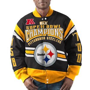 Pittsburgh Steelers G-III Extreme GLADIATOR Commemorative Cotton Twill Jacket 