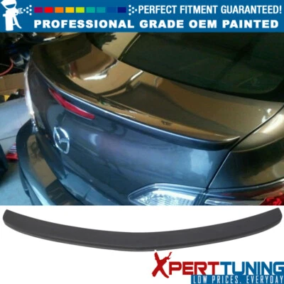 Fits 10-13 Mazda 3 Mazda3 OE Style Painted Trunk Spoiler - Painted Color Foto 1 de 4