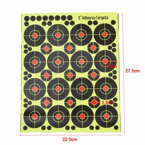 1set 2 Inch Adhesive Splatter Shooting Targets Stickers Reactive Paper Targets - Picture 1 of 3