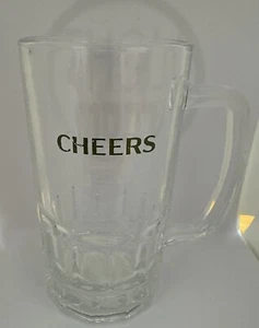 Vaso de cerveza alemán Cheers Stein grande con hoyuelos transparente vaso de pinta con mango - Imagen 1 de 5