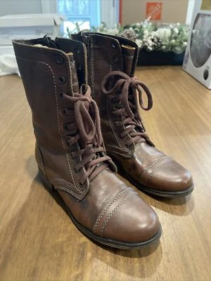 Женские сапоги Steve Madden Troopa цвет коньяк размер 7,0 - Изображение 1 из 4