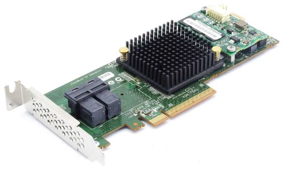 Adaptec ASR-7805 1G 6Gbps Low Profile SAS SATA RAID Controller PCIe x8 1GB Cache - Bild 1 von 1