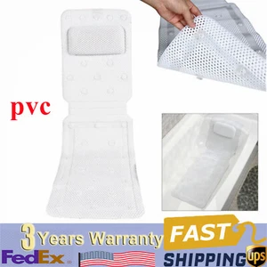 PVC Foam Full Body Bath Pillow Nonslip Thick Inflatable Bath Cushion Mat Pad HOT - Picture 1 of 12