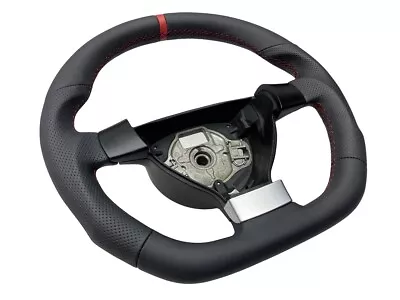 AUSTAUSCH  Lenkrad Leder  Lederlenkrad  Vw POLO 9N 9N3  Daumen ABGEFLACHT - Bild 1 von 4