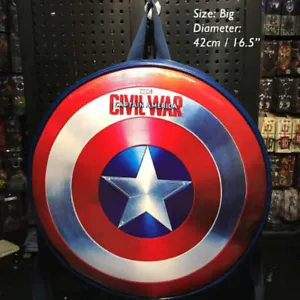 Avengers Captain America Civil War Shield Backpack Bag Shoulder Bag Cosplay new - Picture 1 of 7