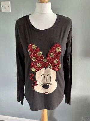 Women's Black Disney Mickey Mouse Top Size 12-14 - image 1 of 4