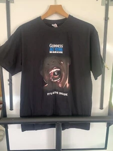 T-Shirt GUINNESS BLACK Tee Kork Jazz Festival 2007 LARGE Herren Vintage Shirts - Bild 1 von 11
