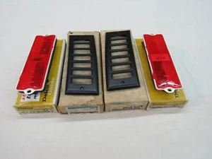 * NOS 1970 Chevy Kingswood Wagon L/R Rear Markers Bezels GM 3945609 610 917127 - Picture 1 of 6