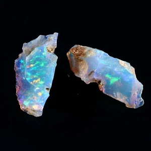 Natürlicher Äthiopischer Opal Kristall Roh AAA Qualität Regenbogen Feueropal Roh Edelstein   - Bild 1 von 2