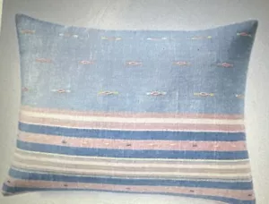 RALPH LAUREN VERONIQUE COLLECTION HITHER DECO PILLOW 15" x 20" BLUE BNWT $215 - Picture 1 of 10