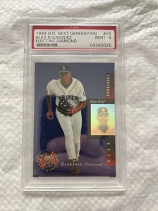 1994 ALEX RODRIGUEZ U.D. NEXT GENERATION ELECTRIC DIAMOND ROOKIE #16 PSA 9 - Picture 1 of 2