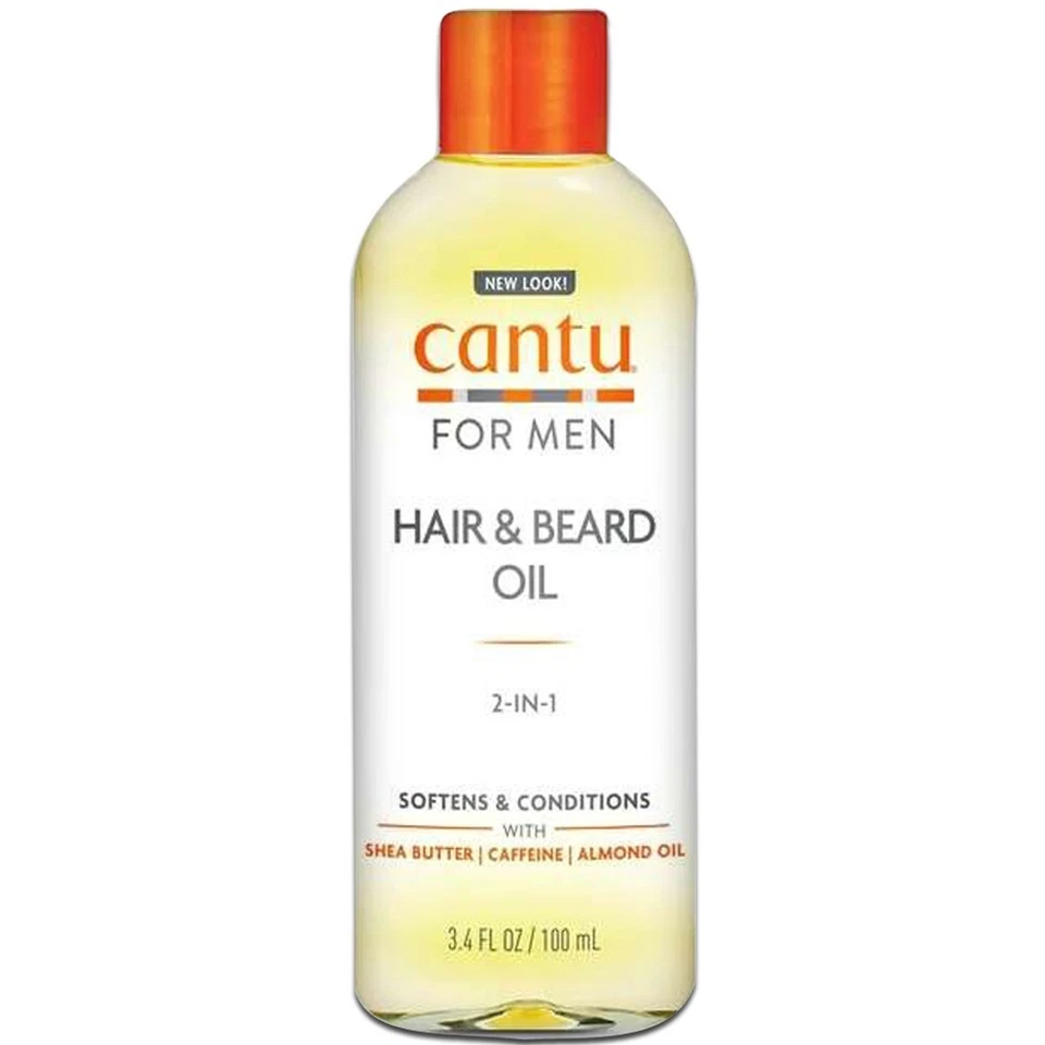 PELUQUERÍA SALÓN BELLEZA CANTU PARA HOMBRES SUAVIZAR CONDICIONES CABELLO Y BARBA ACEITE 3,4 OZ Foto 1 de 1