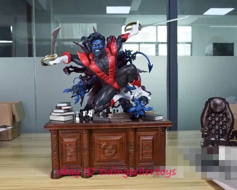 X-Men Nightcrawler 1/4 Resin Statue Kurt Wagner Colorful Painted Model GK Cover