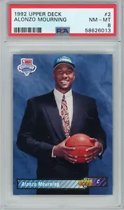 1992 Oberdeck #2 Alonzo Mourning PSA 8 - Bild 1 von 2