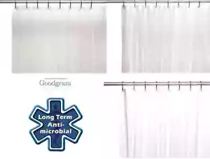 Extra Long Heavy Duty Vinyl Shower Curtain Liners - Assorted Colors - Picture 1 of 7