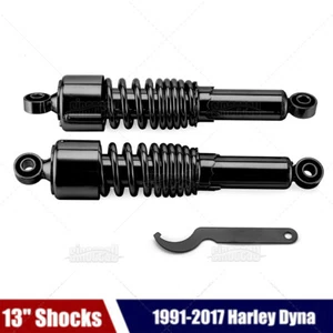 13" Rear Shocks Lowering Aboser Kit for Harley Dyna Street Bob Super Wide Glide - Picture 1 of 11