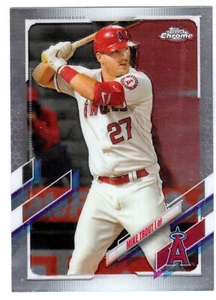 2021 TOPPS CHROME #27 MIKE TROUT - Picture 1 of 1
