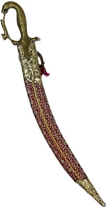 Ceremonial sword indian wedding sword 24 inch indian talwar Maroon color #24Rp - Picture 1 of 13