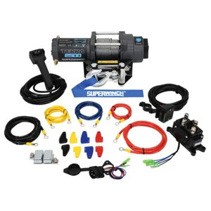 SUPERWINCH 2500 lbs Winch Roller Fairlead 40ft Steel Rope - Picture 1 of 1
