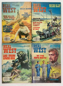 Real West Magazine, Vol. 30, 1987, Vintage Western History, Pulp, Lot of 4 - Foto 1 di 17