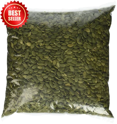 Raw Shelled Pumpkin Seeds Pepitas 3lb Bulk Non-GMO Vegan Gluten-Free Baking - Image 1 of 4