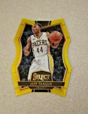 2016-17 Panini Select Die Cut Yellow Prizm #184 Jeff Teague Pacers /75 - Image 1 of 2