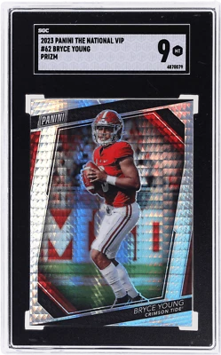 2023 Panini National Convention VIP Gold Bryce Young Prizm #62 SGC 9 Rookie RC - Image 1 of 2