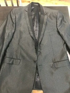 Versace Mens Fantasy Black Tux/Suit Jacket Size 42 - Picture 1 of 5