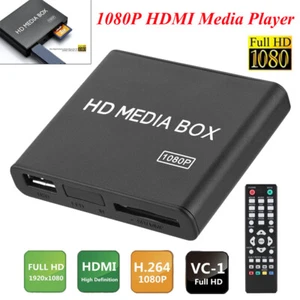 1080P HD TV Media Player Center CAJA USB AV MKV AVI MOV MP4 PAL NTSC YPbPr - Imagen 1 de 12