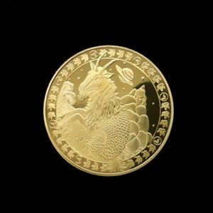 Twelve Constellation Lucky Gold Coin Capricorn Commemorative Co KY