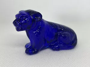 Boyd Glass Tommy the Tiger Dark Blue - Picture 1 of 6