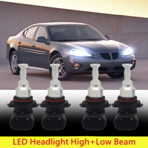 6000K Front LED Headlight Bulbs For Pontiac Grand Prix 1988-2008 High Low Beam - Picture 1 of 12