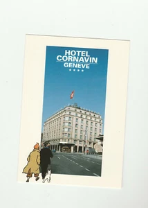 Herge Tintin carte postale hotel Cornavin Geneve - Picture 1 of 2