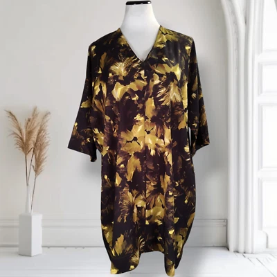 Bryn Walker Bingley Dress Size M Luna Giardino Lunare Abstract Floral Lagenlook Foto 1 de 4