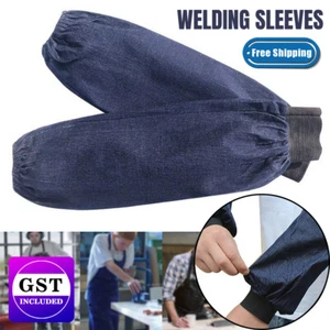 1 Pair Welding Sleeves Heat Resistant Sun Hood Cover Protection Welder Arm AU - Picture 1 of 13