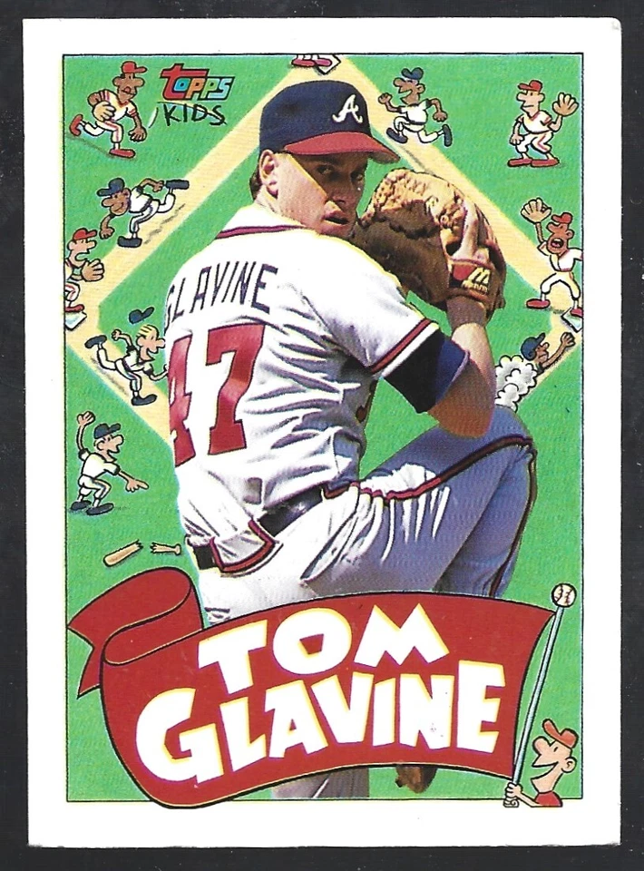 1992 Topps Kids #34 Tom Glavine card, Atlanta Braves HOF - Image 1 of 1