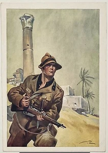 CAMPAGNE D’AFRICA CC.NN. Ia LEGIONE PERMANENTE LIBICA OEA CARTOLINA TRIPOLITANIA - Foto 1 di 6