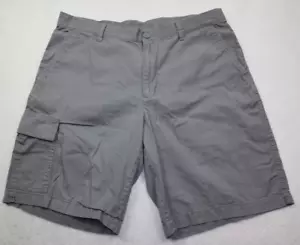Columbia Silver Ridge Utility Cargo Shorts Men's Size 36 Inseam 9.5" Gray Zip - Picture 1 of 21
