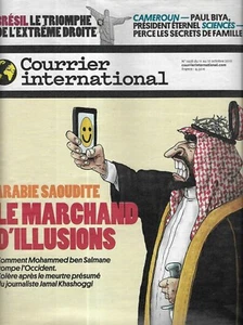 COURRIER INTERNATIONAL n°1458 11/10/2018 ben Salmane-affaire Khashoggi/ Cameroun - Imagen 1 de 1