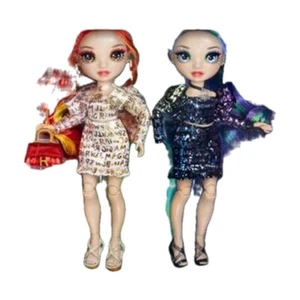 Rainbow High Twins Laurel & Holly De'Vious Fashion Dolls Brand New - Picture 1 of 5