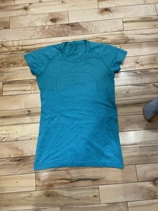 Ω Lululemon Run Swiftly Tech Green Blue Sz 6 - Picture 1 of 5
