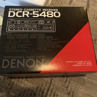Nuevo receptor de casete estéreo Denon modelo DCR-5480 Foto 1 de 4