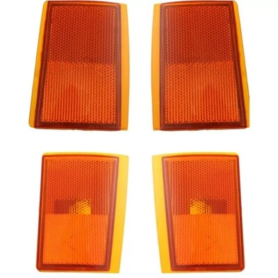 Front Reflector & Side Marker Set For 1992-1993 Chevrolet Blazer K1500 4PCS - Image 1 of 4