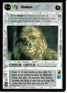 STAR WARS CCG A NEW HOPE BLACK BORDER CHEWBACCA - Picture 1 of 1