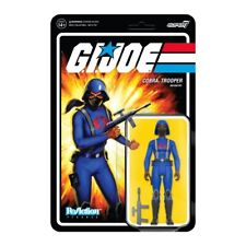 Gi Joe Cobra Female Trooper Long Black Hair  Brown  ReAction Figure Super 7