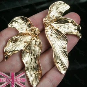 PENDIENTES DE FLORES pernos/ganchos largos ORO/PLATA MODA zara flores de metal ELIGE - Imagen 1 de 42