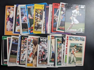 Hall of Famer Carlton Fisk 50 Card Lot - Boston Red Sox, Chicago White Sox - Picture 1 of 1