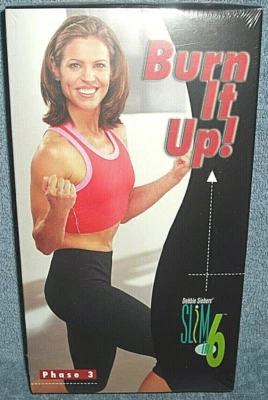 DEBBIE SIEBERS' - SLIM IN 6 - BURN IT UP! - PHASE 3 - VHS - 2003 - BRAND NEW - Image 1 of 4