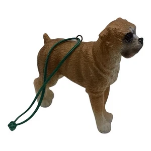Vintage Boxer Dog Christmas Ornament Standing Resin 2” - Picture 1 of 4
