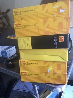 5 Kodak Carousel Transvue 140 Slide Tray New Old Stock In Open Boxes - Image 1 of 4